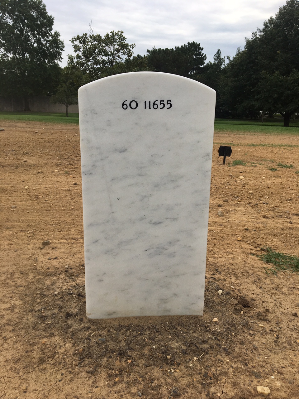 Back of headstone — Earl Melton
