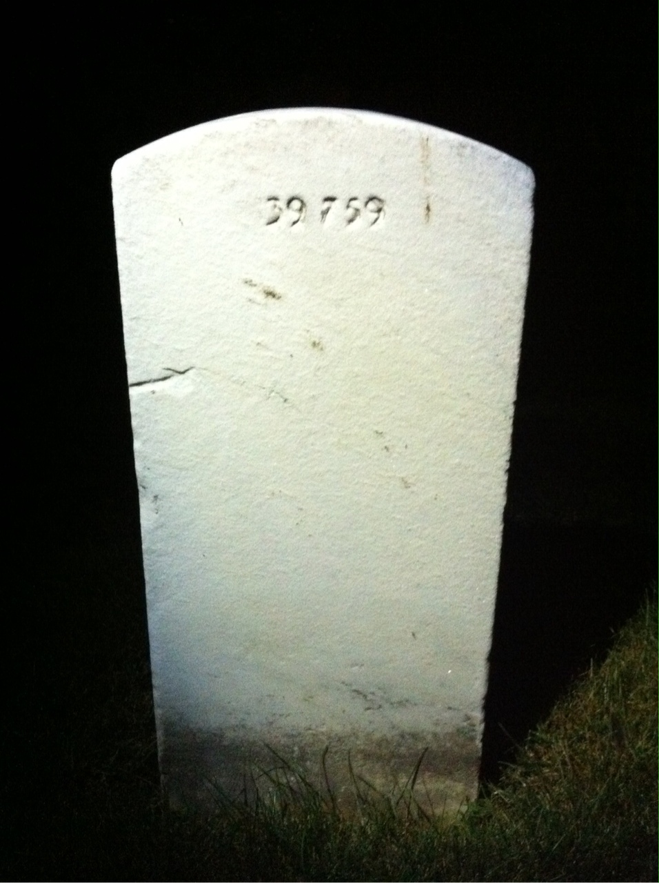 Back of headstone — Cleotha Anderson