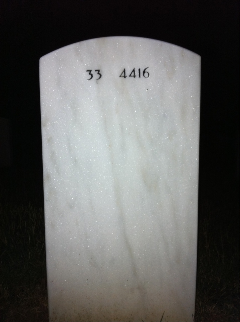 Back of headstone — Theodore Morin