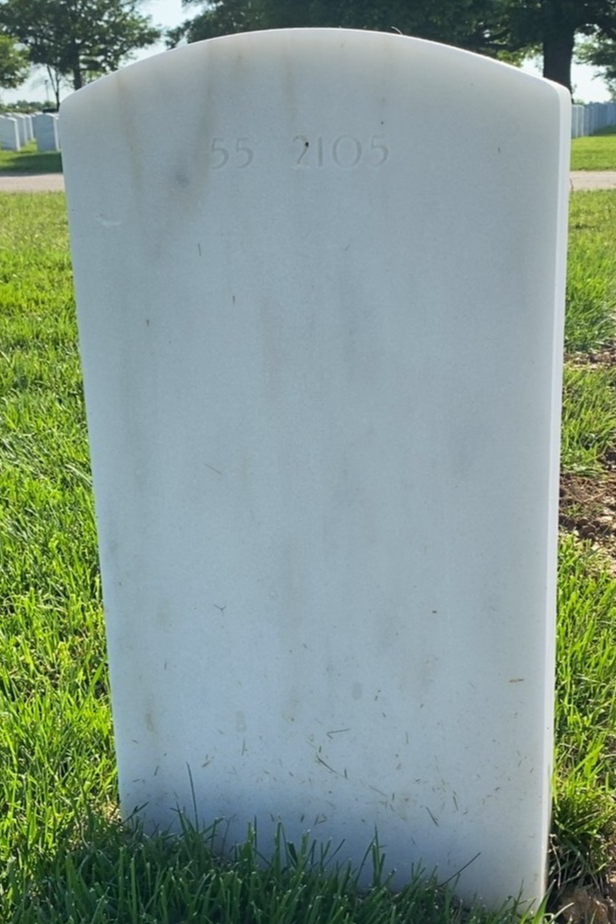 Back of headstone — Kyle L Leese
