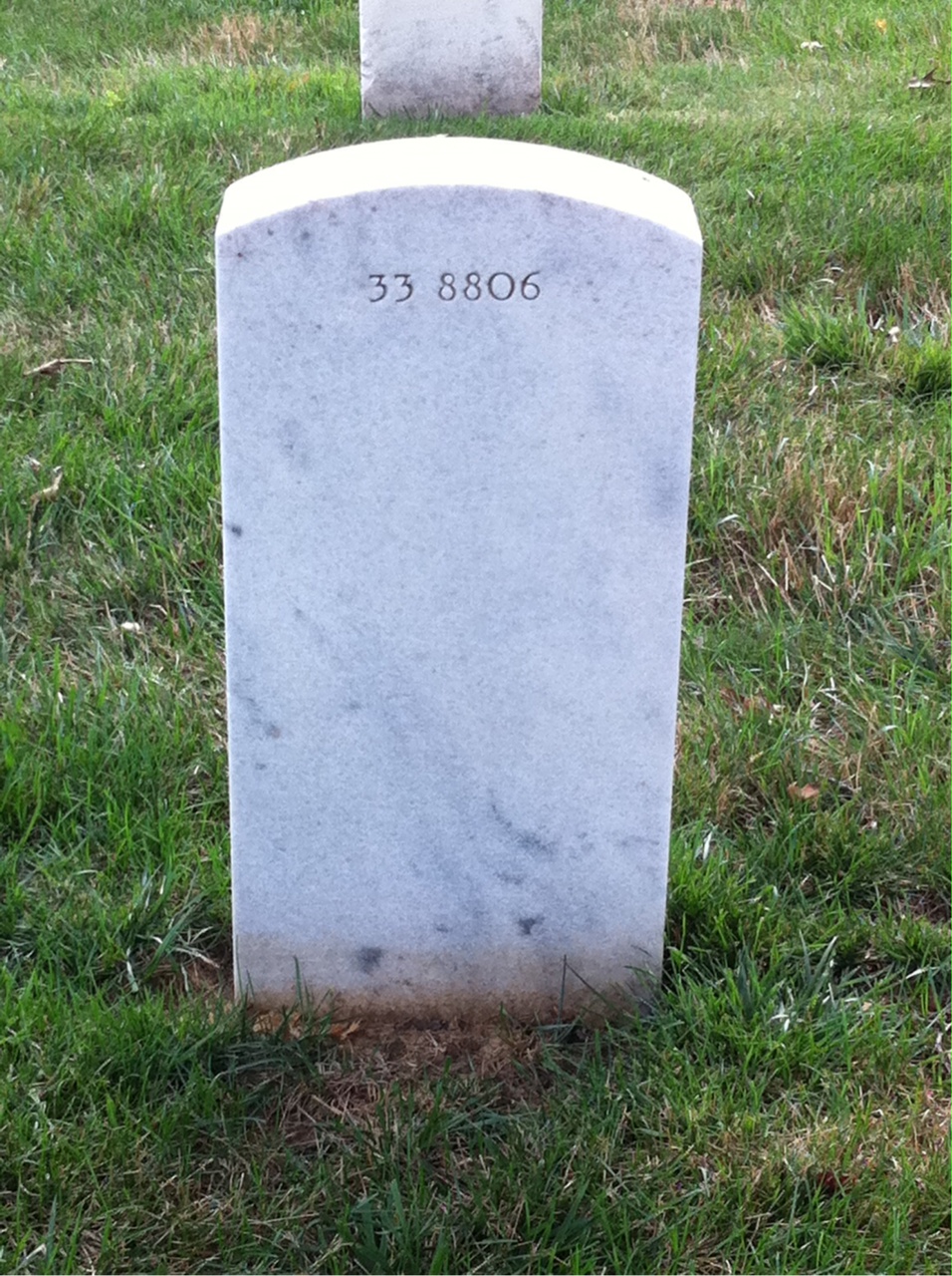 Back of headstone — Winifred Morgan