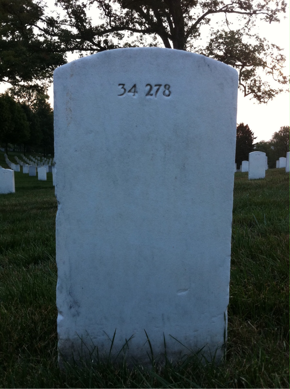 Back of headstone — William Morgan