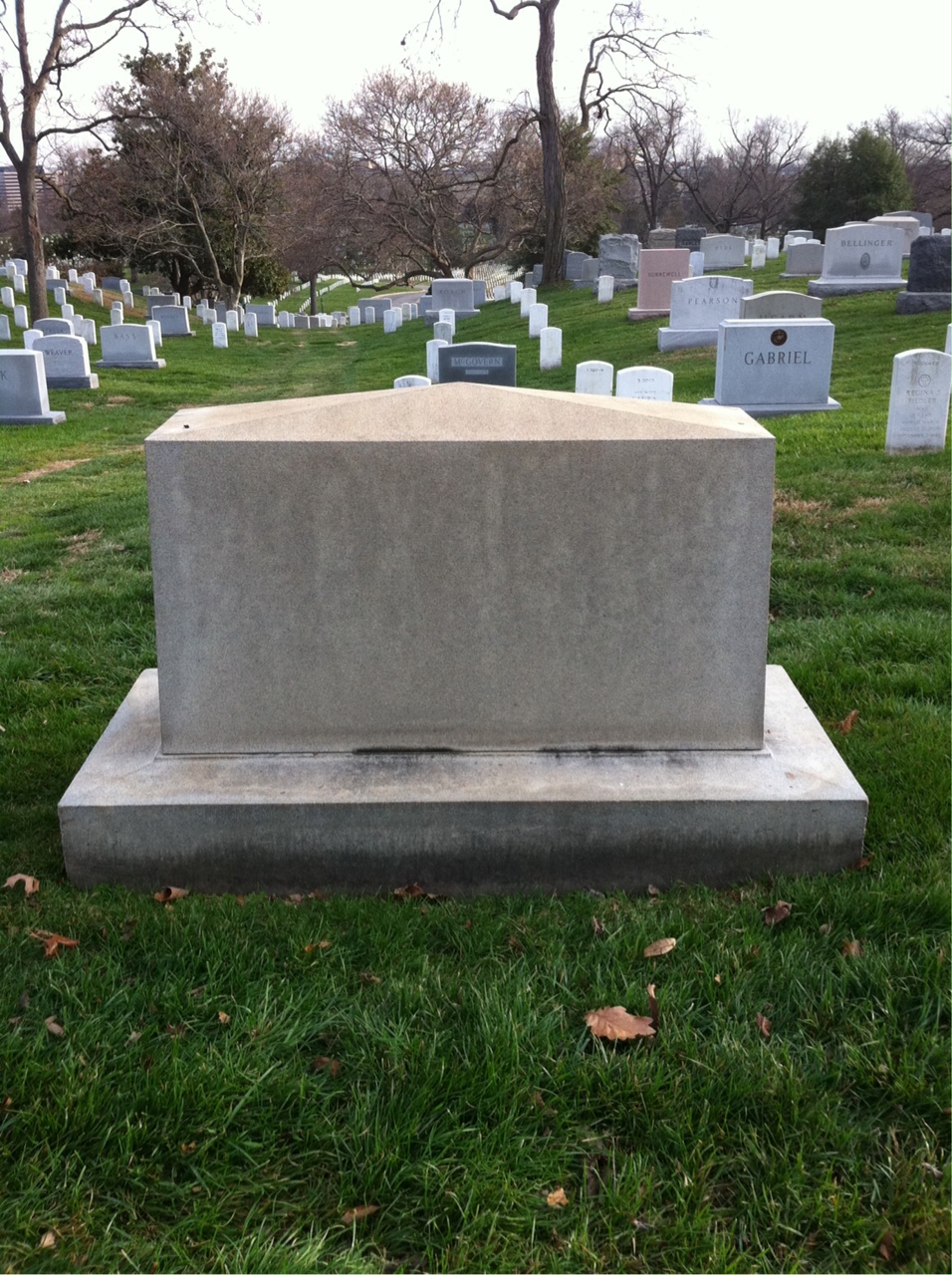 Back of headstone — Ada Averill