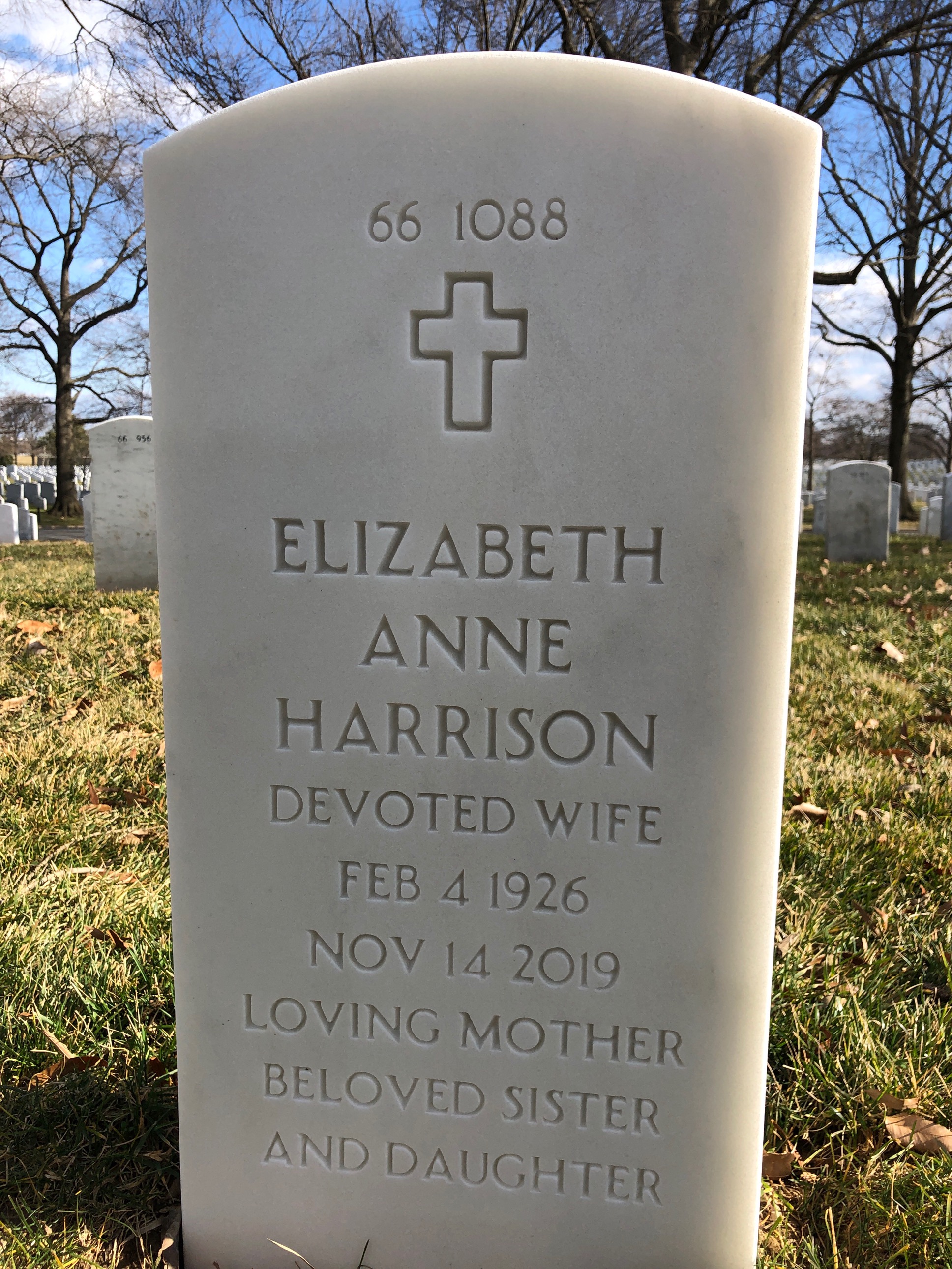 Back of headstone — John Rantz