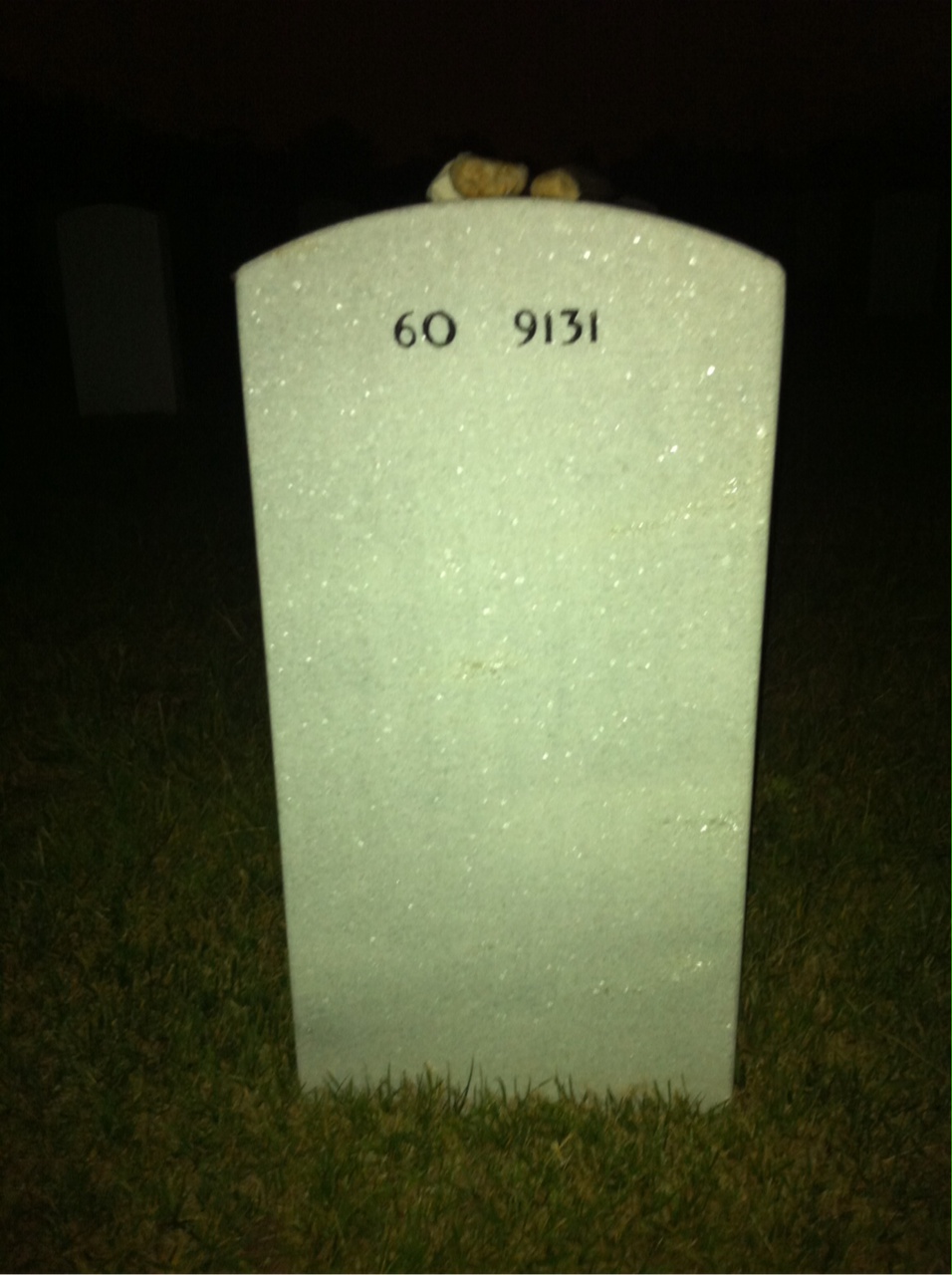 Back of headstone — Robert Horrigan