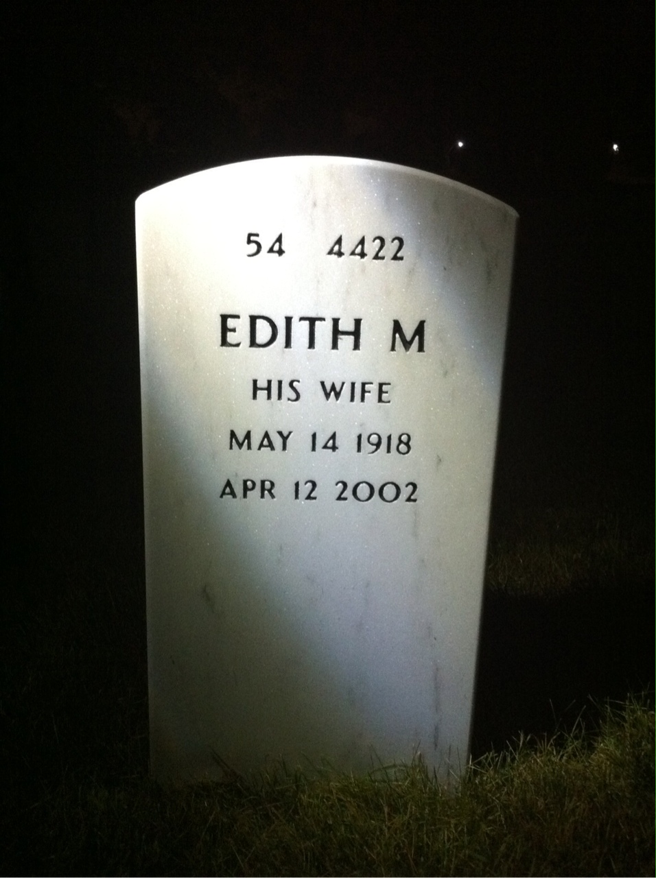 Back of headstone — Paul Rapp