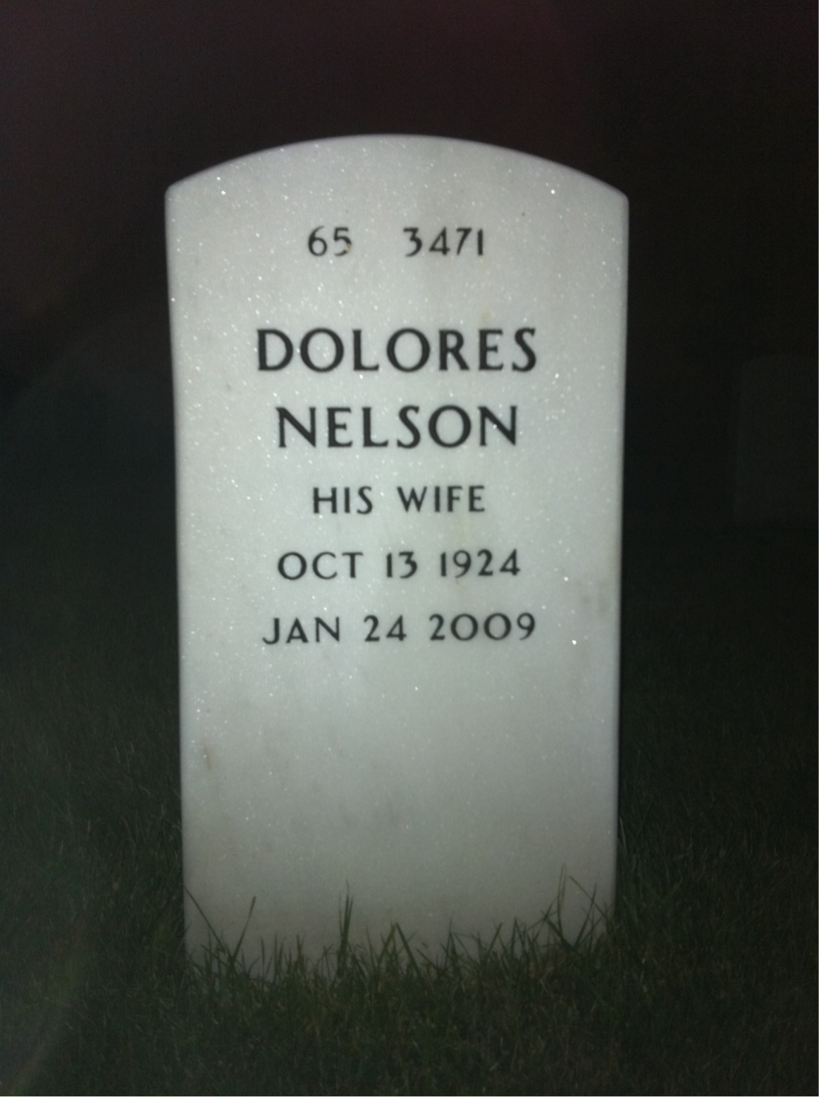 Back of headstone — Harry Brwon