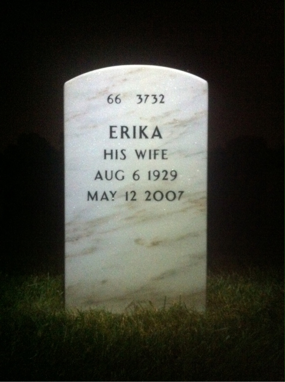Back of headstone — Joseph Tierney