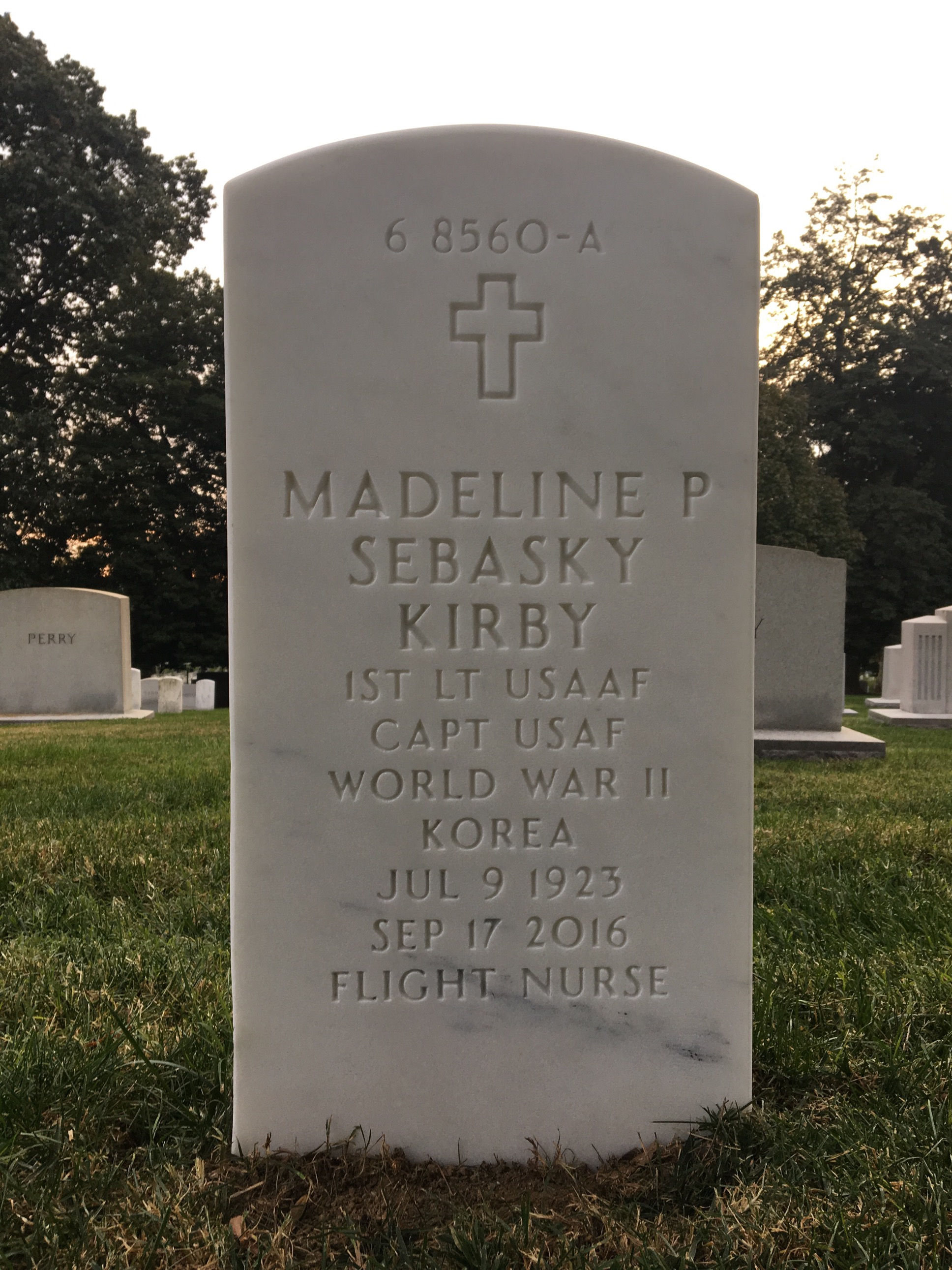 Back of headstone — Edward Kirby
