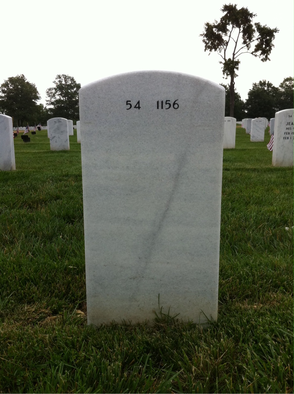 Back of headstone — Kenneth Thornton
