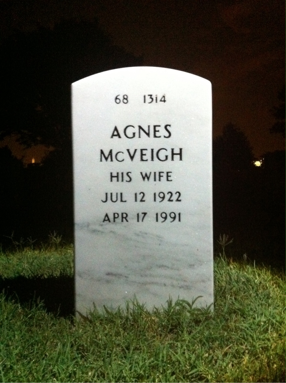 Back of headstone — Clifton Brooks