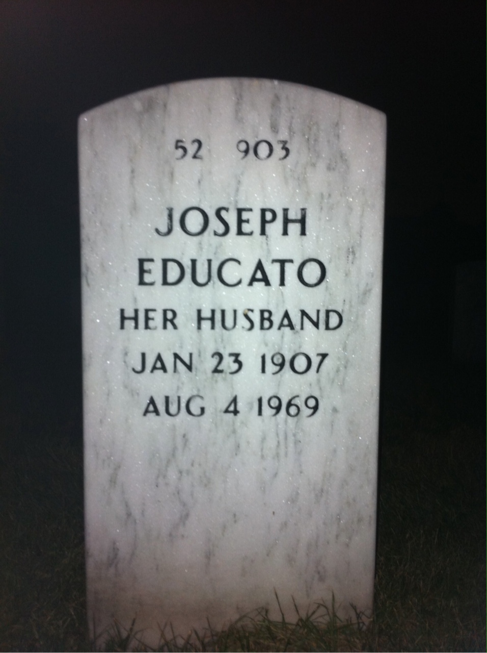 Back of headstone — Maxine Kerrigan