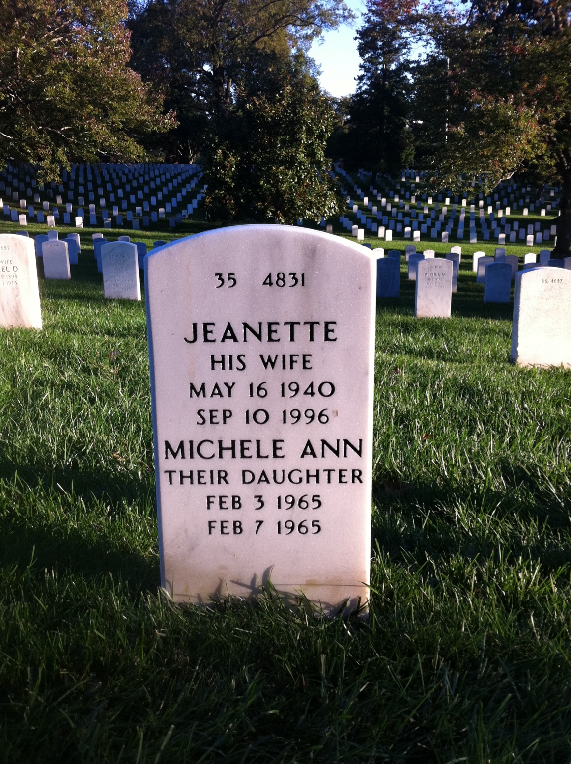 Back of headstone — Benjamin Wimberly