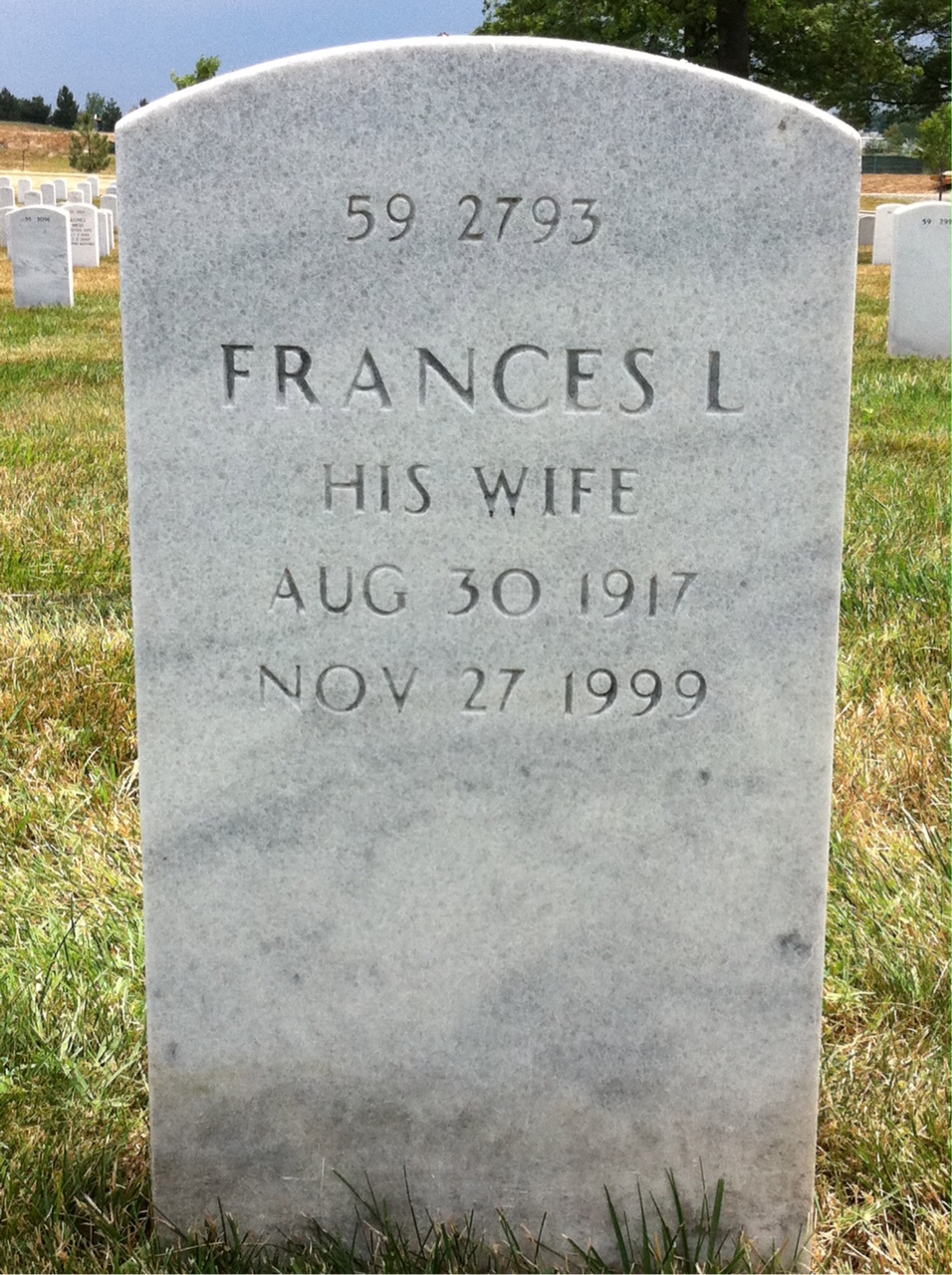 Back of headstone — Max Madsen