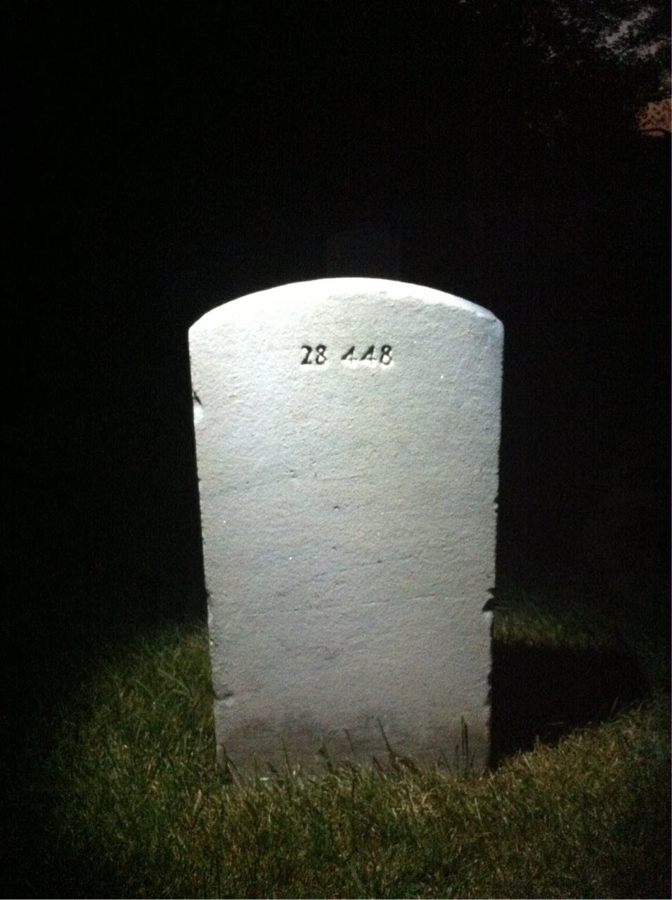 Back of headstone — Ryland Lee Joyner