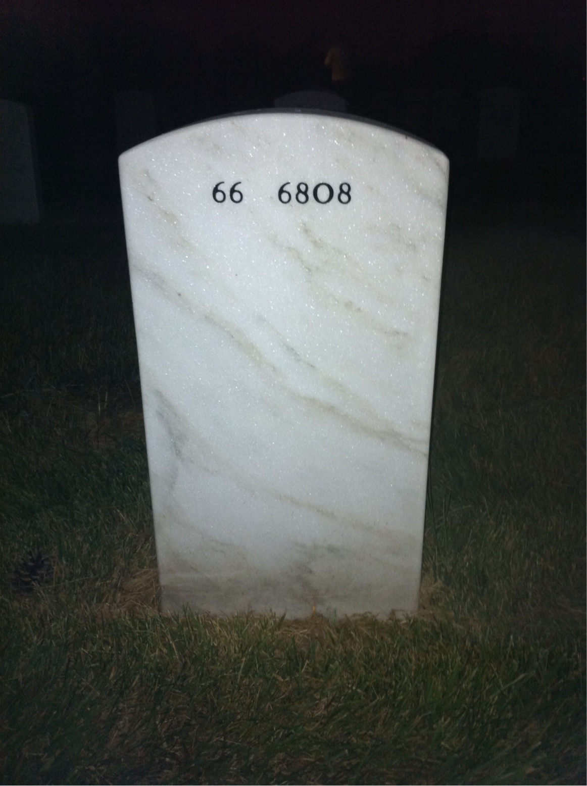 Back of headstone — Norman Seegren