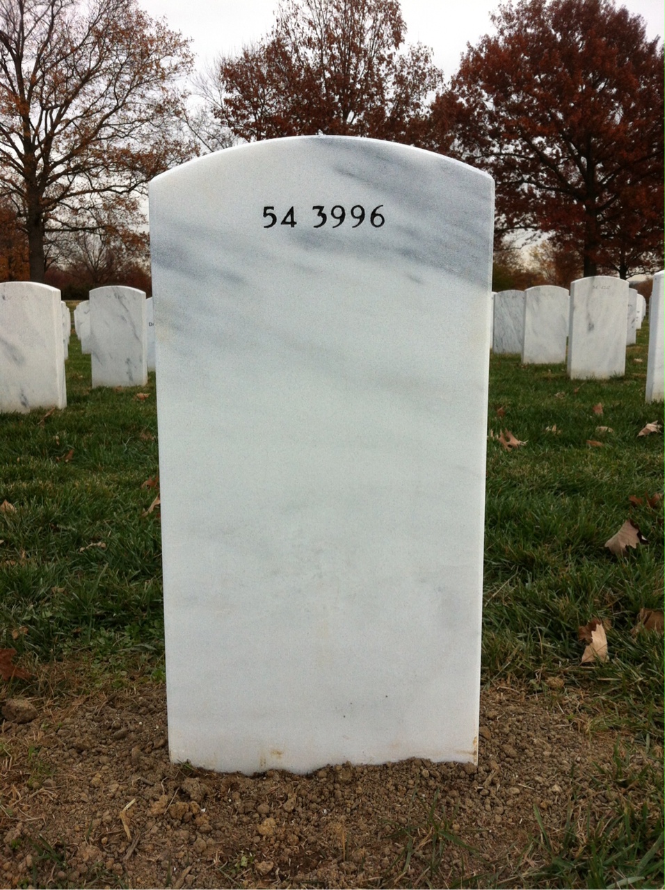 Back of headstone — Edward Agnetta