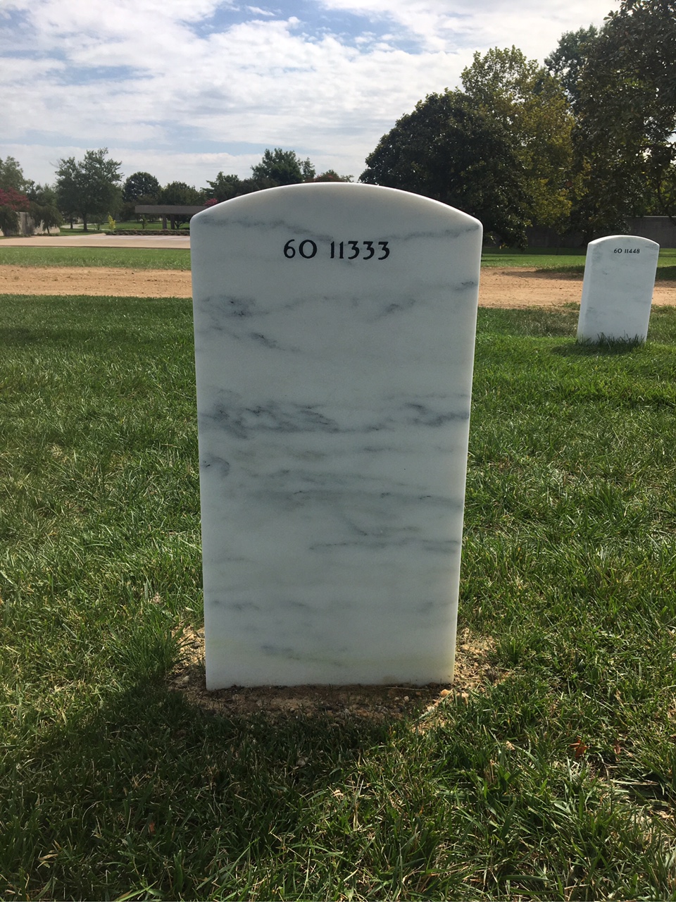 Back of headstone — Ronald Perez