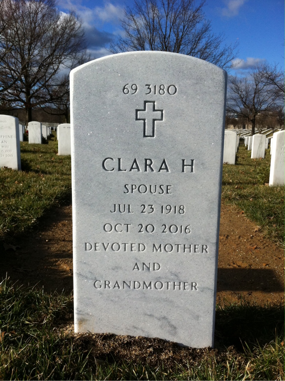 Back of headstone — Frank Pataki