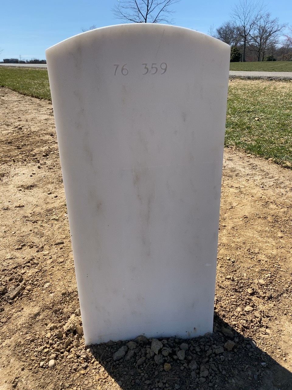 Back of headstone — Wayne Gordon Mathern