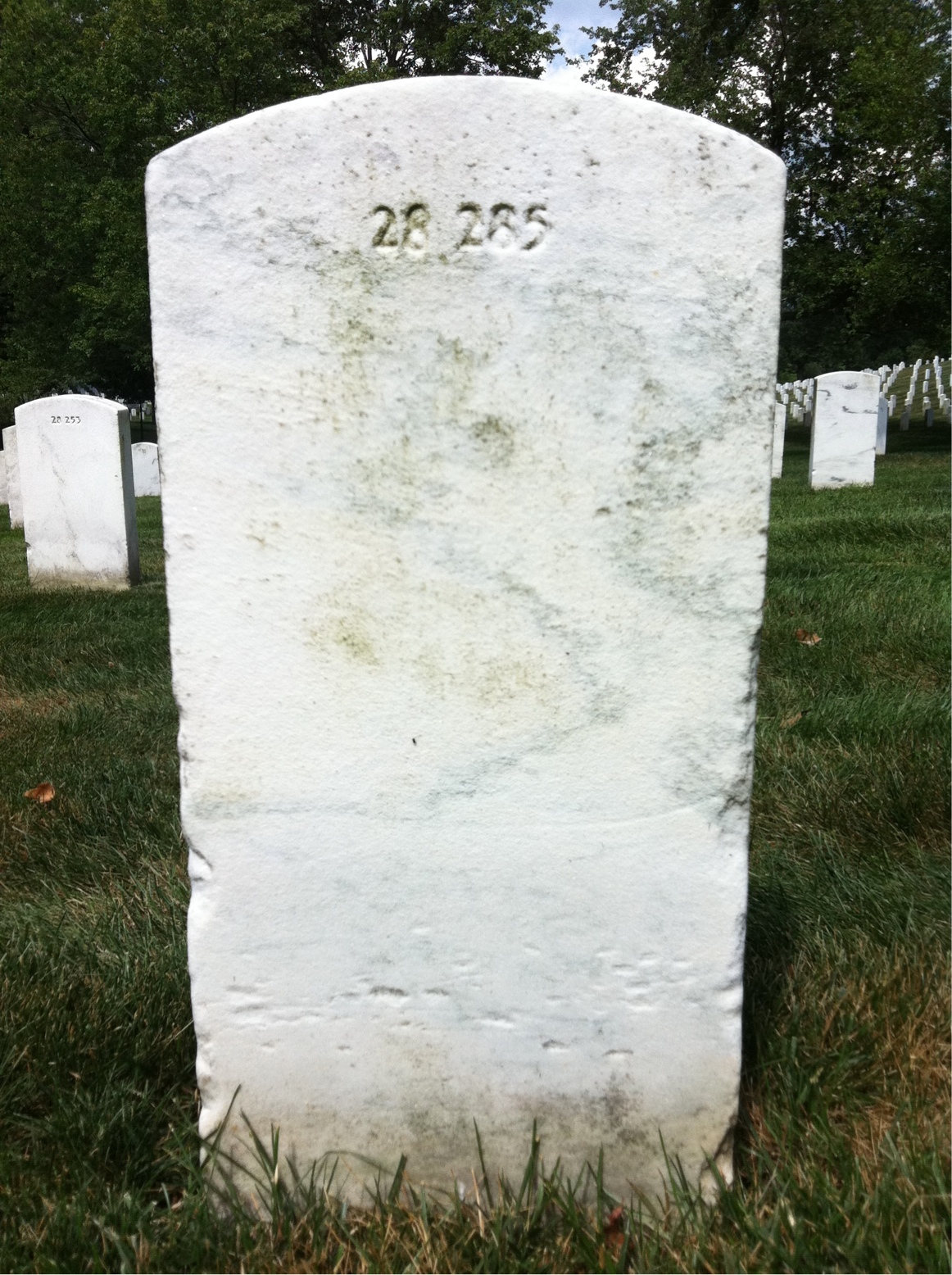 Back of headstone — Edith Murray