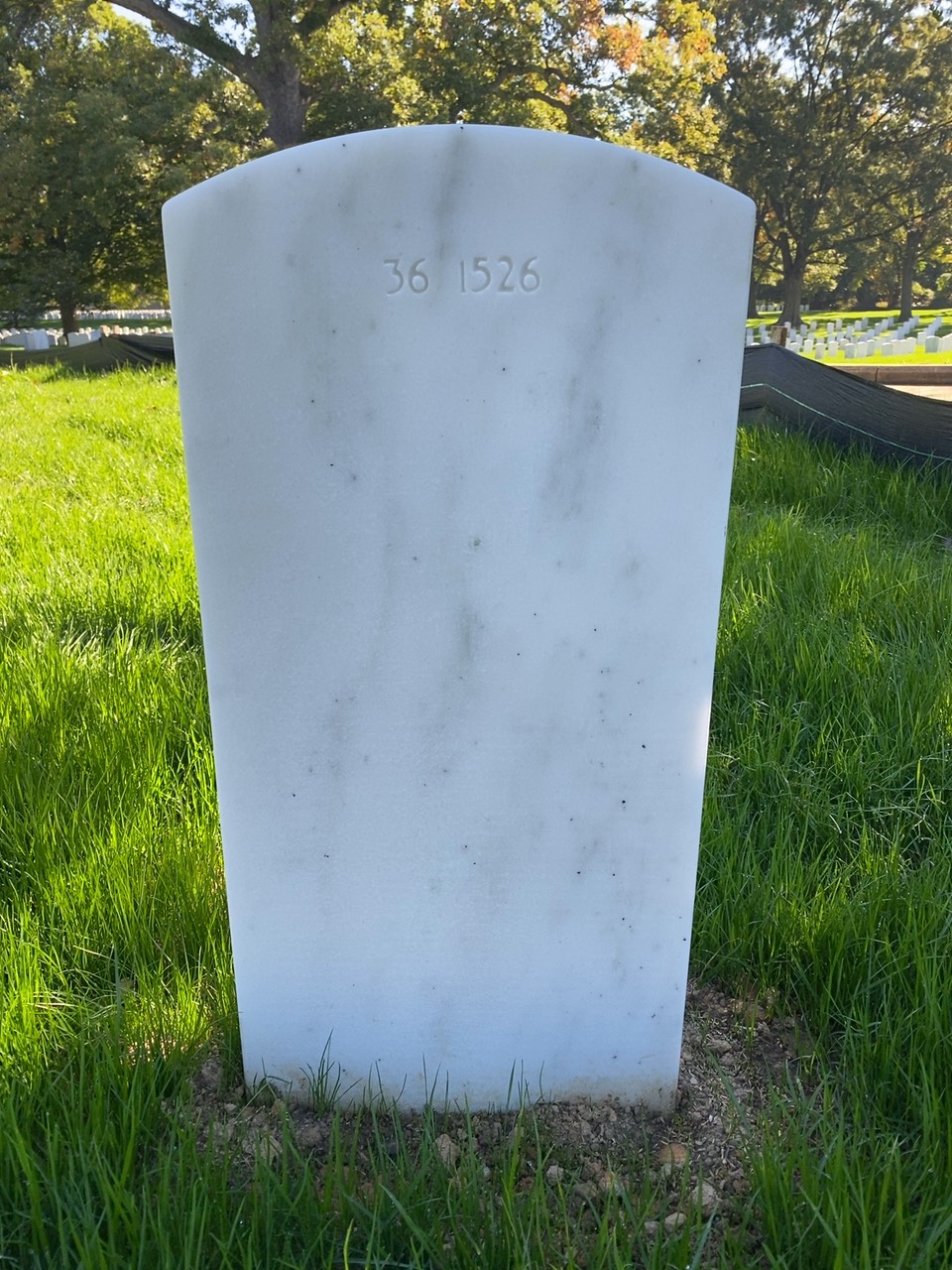 Back of headstone — Maurice Murphy