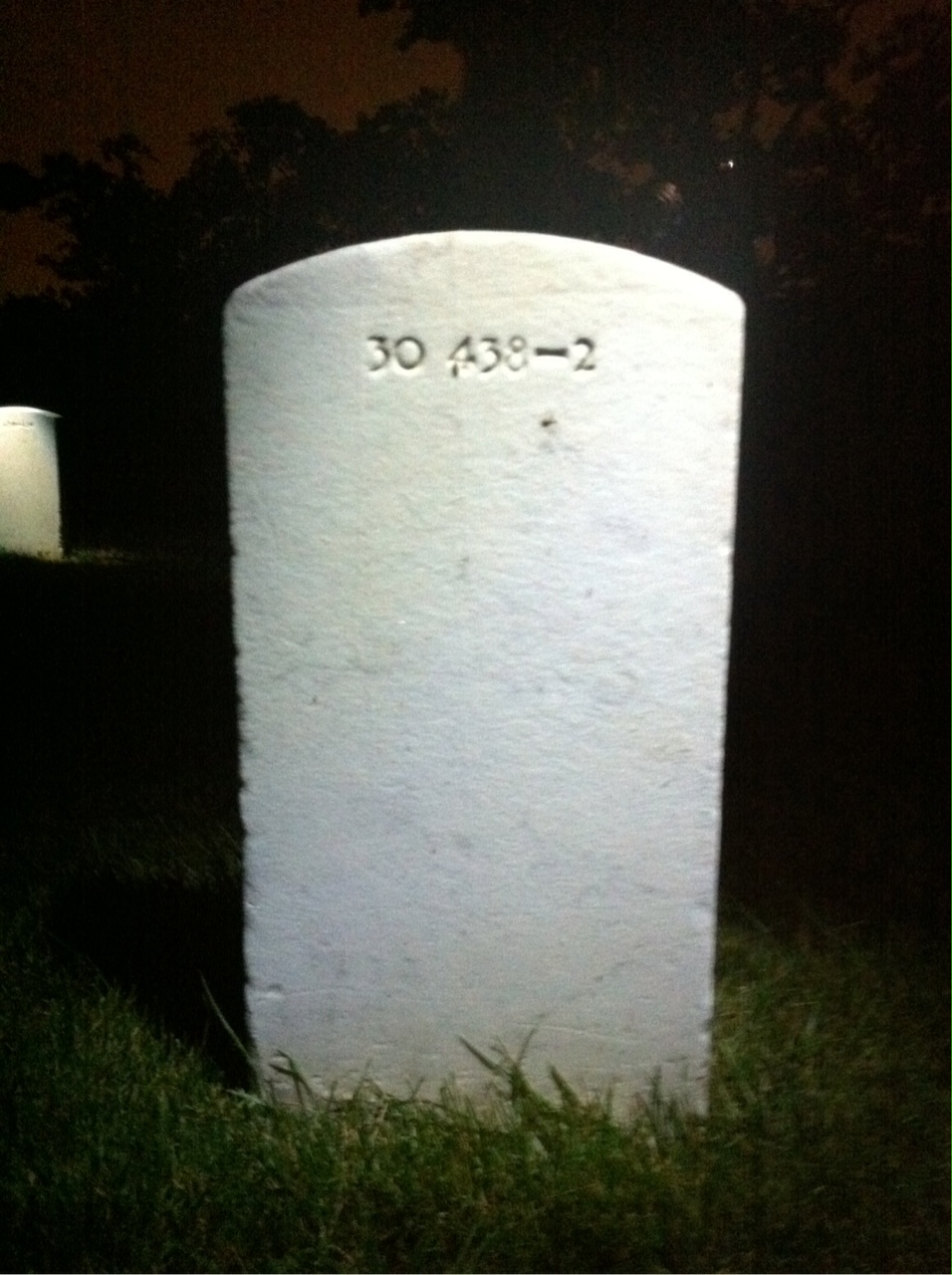 Back of headstone — Henry Baggett