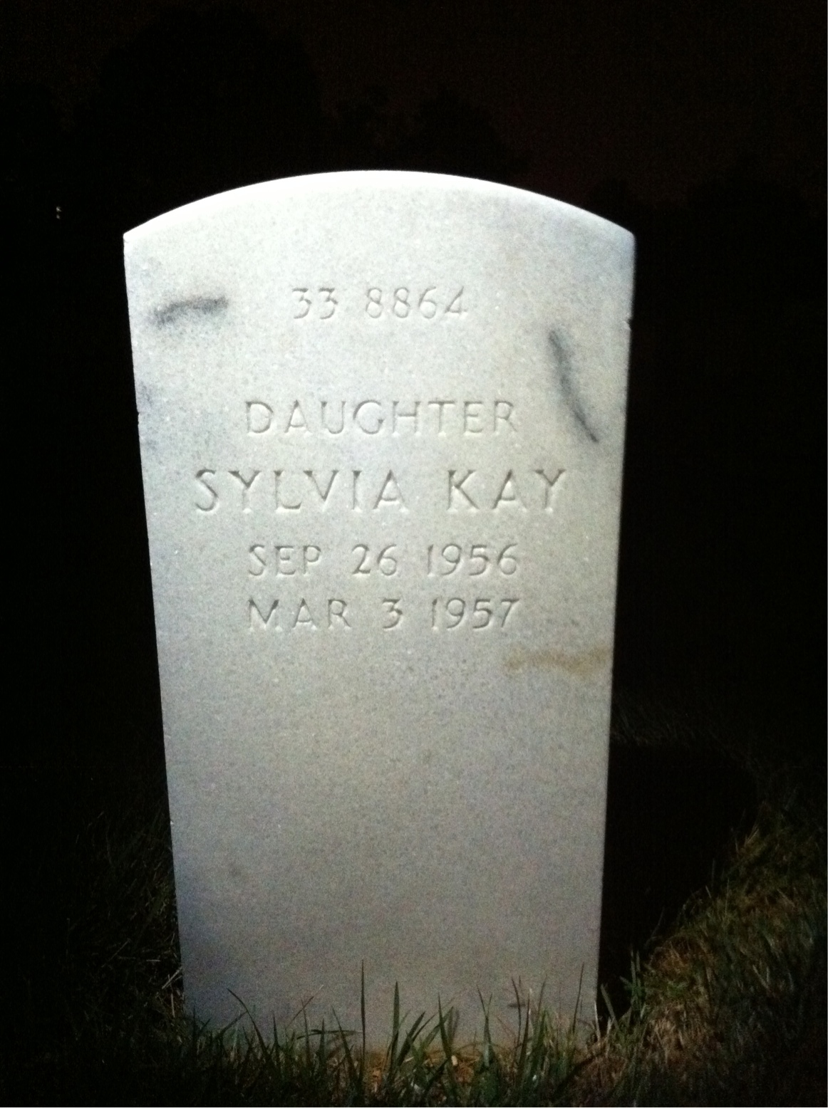 Back of headstone — Edwin Landrum