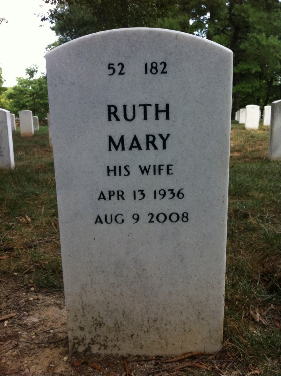 Back of headstone — Carl Coleman