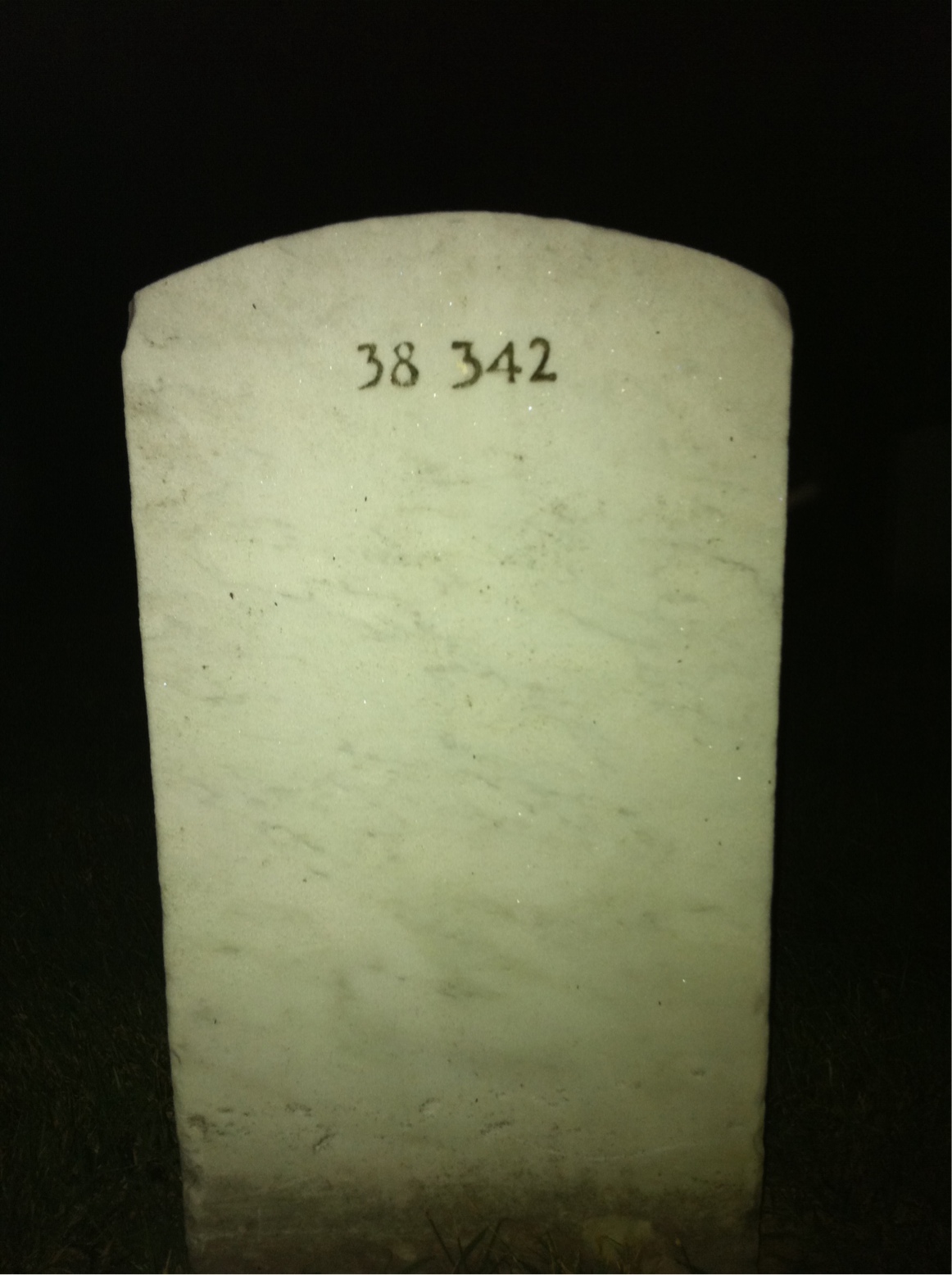 Back of headstone — Virgil E Coleman