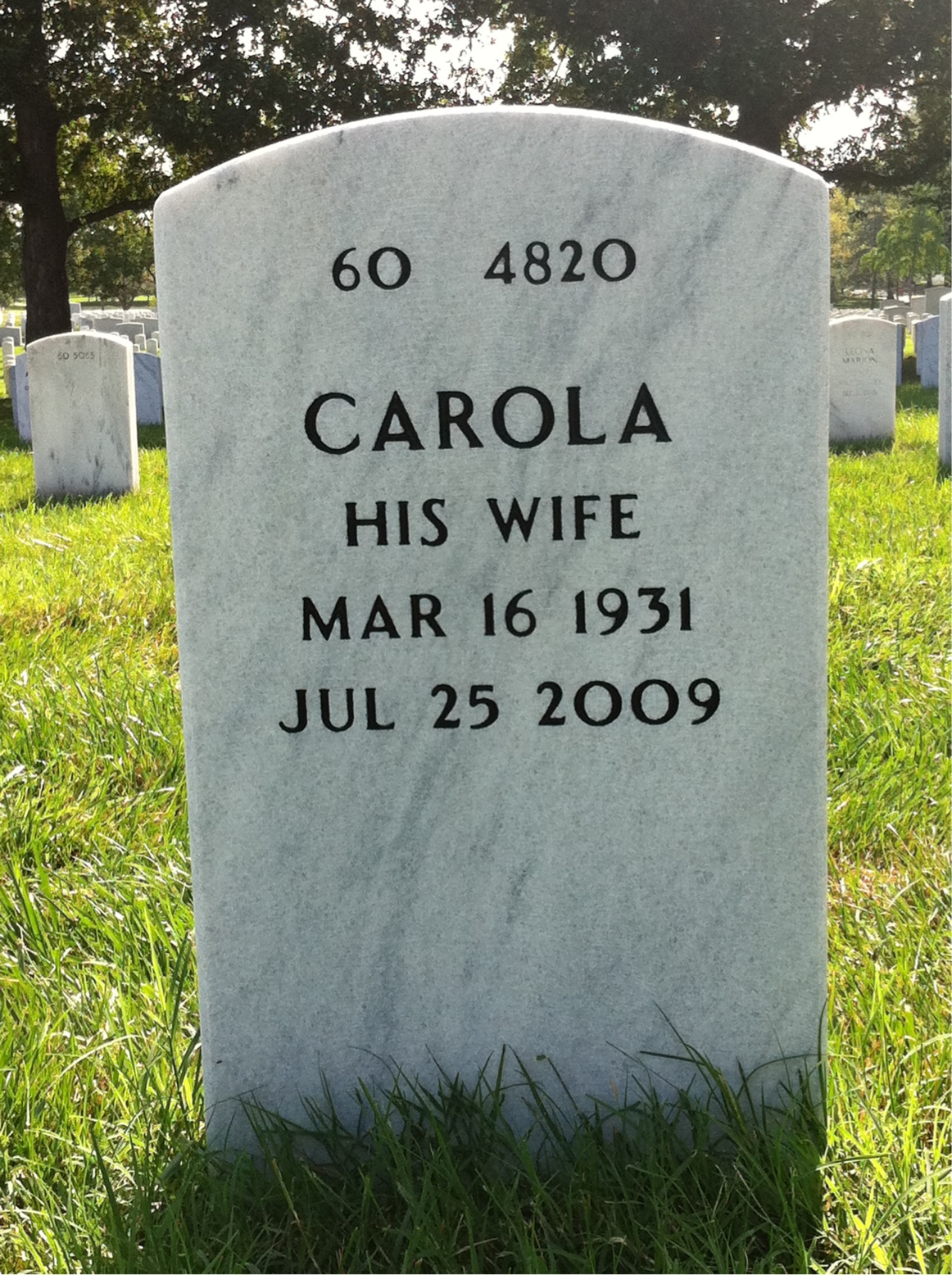 Back of headstone — Robert Mendenhall