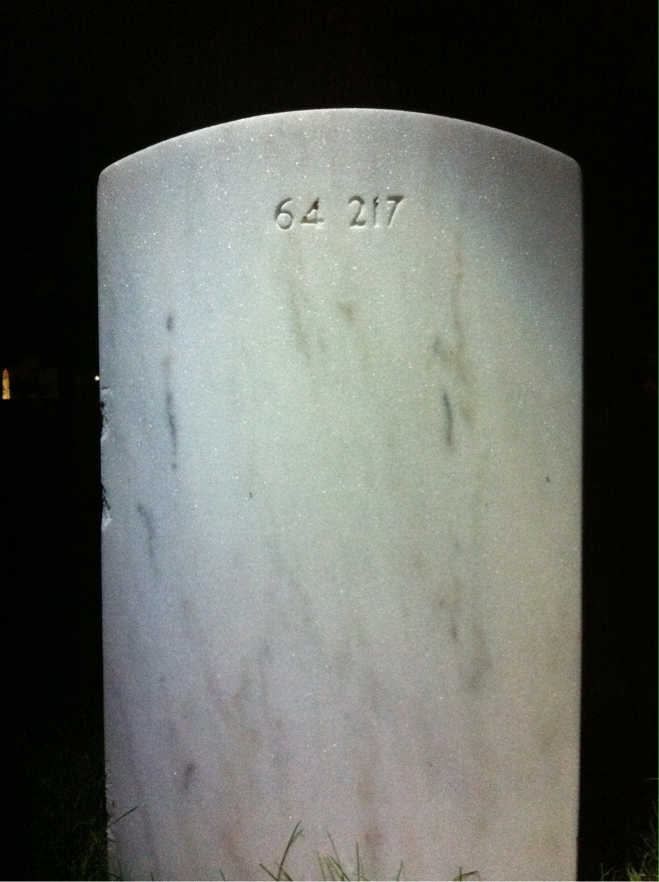 Back of headstone — Rachel Mcneil