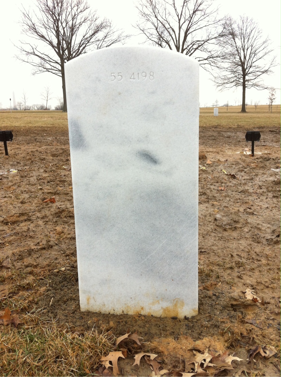Back of headstone — Wayne Alton Jones