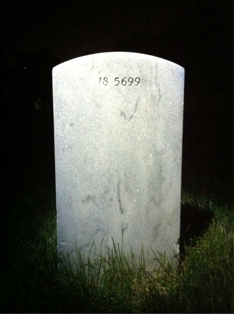 Back of headstone — Ferris Arthur