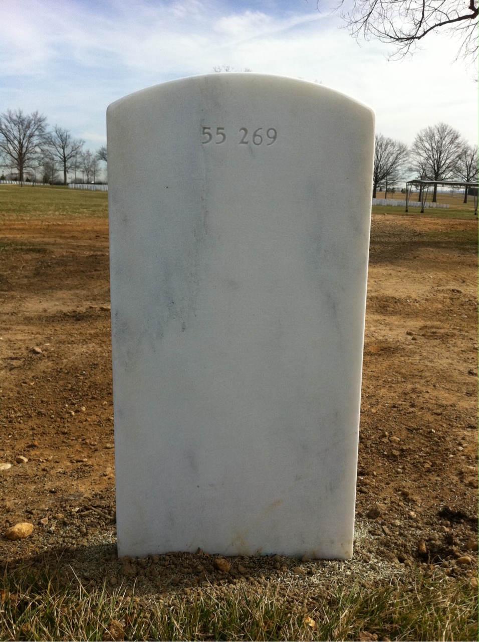 Back of headstone — William Groves