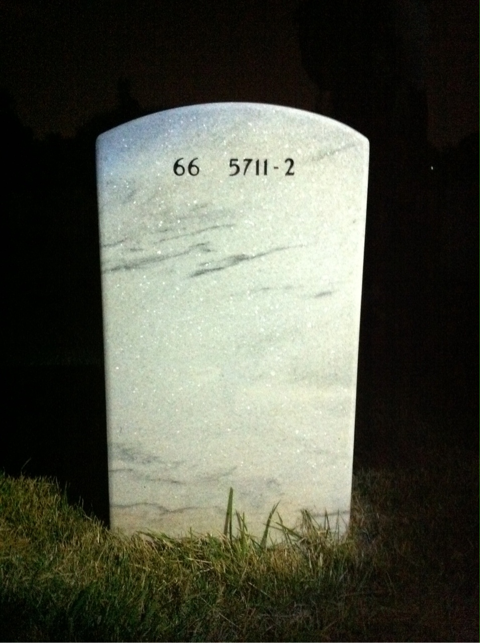 Back of headstone — Terrance Gallery