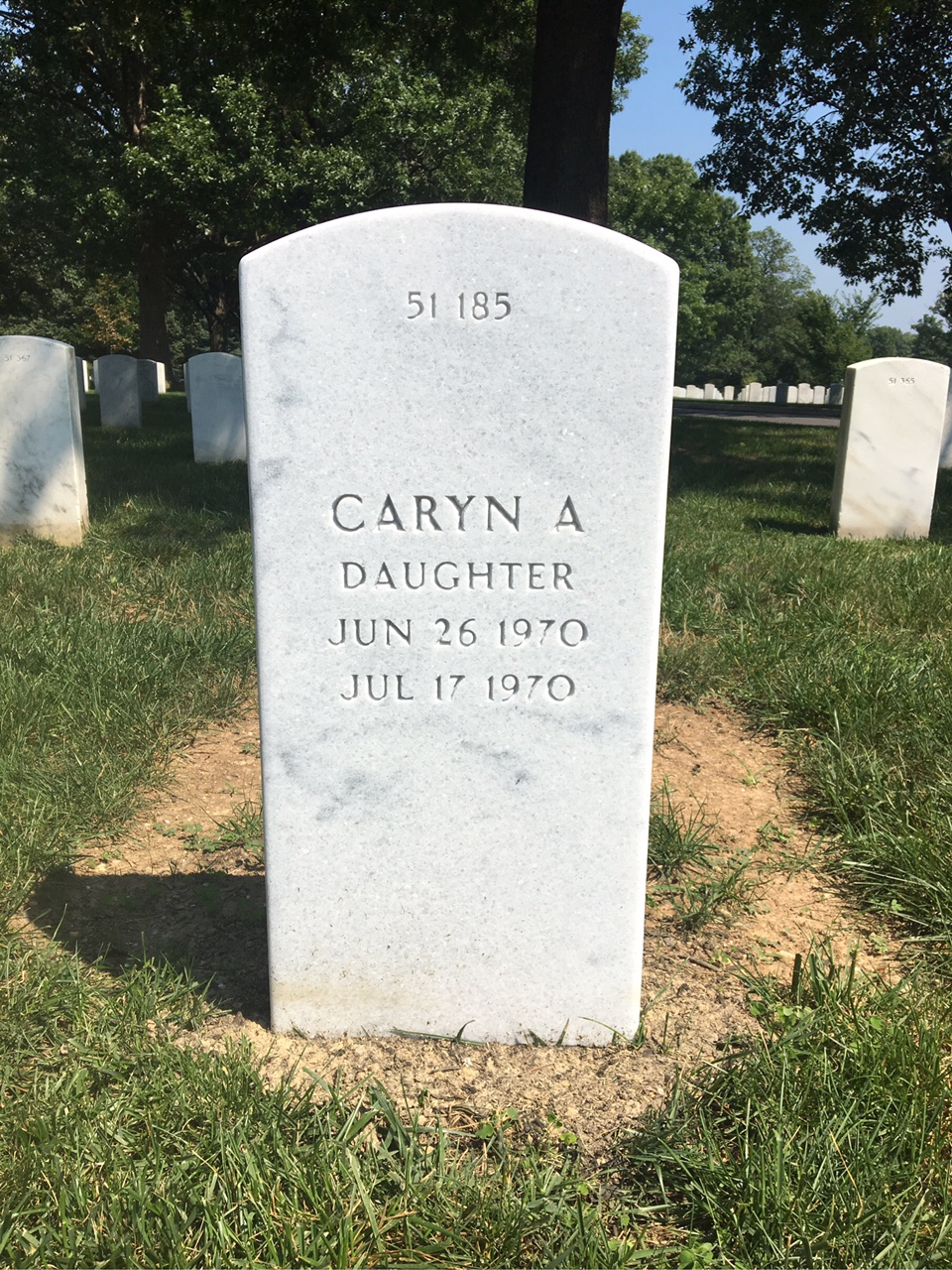 Back of headstone — William J Mcbride