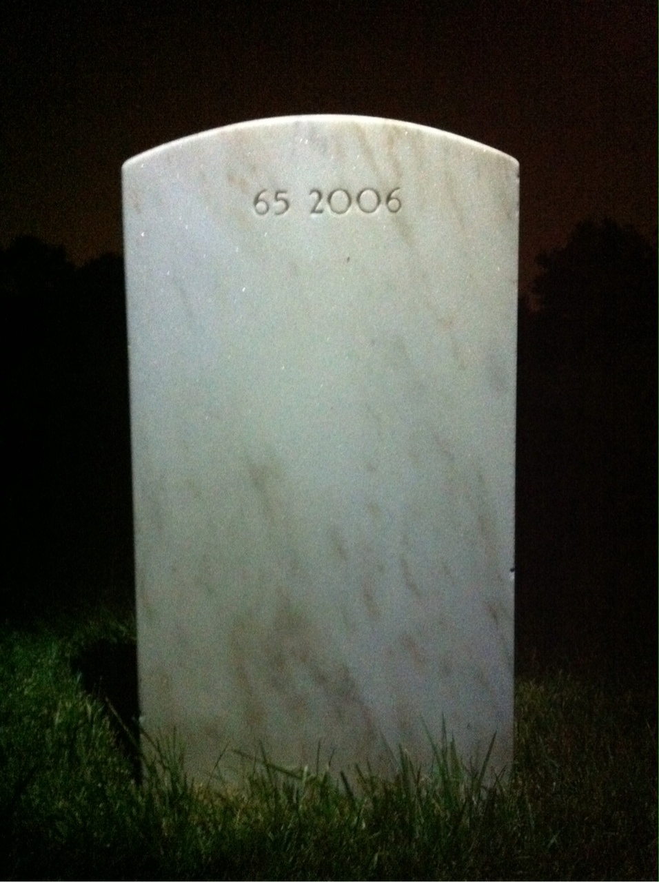 Back of headstone — Paul Auerbach