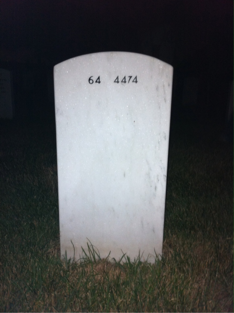 Back of headstone — Jackie Wilburn