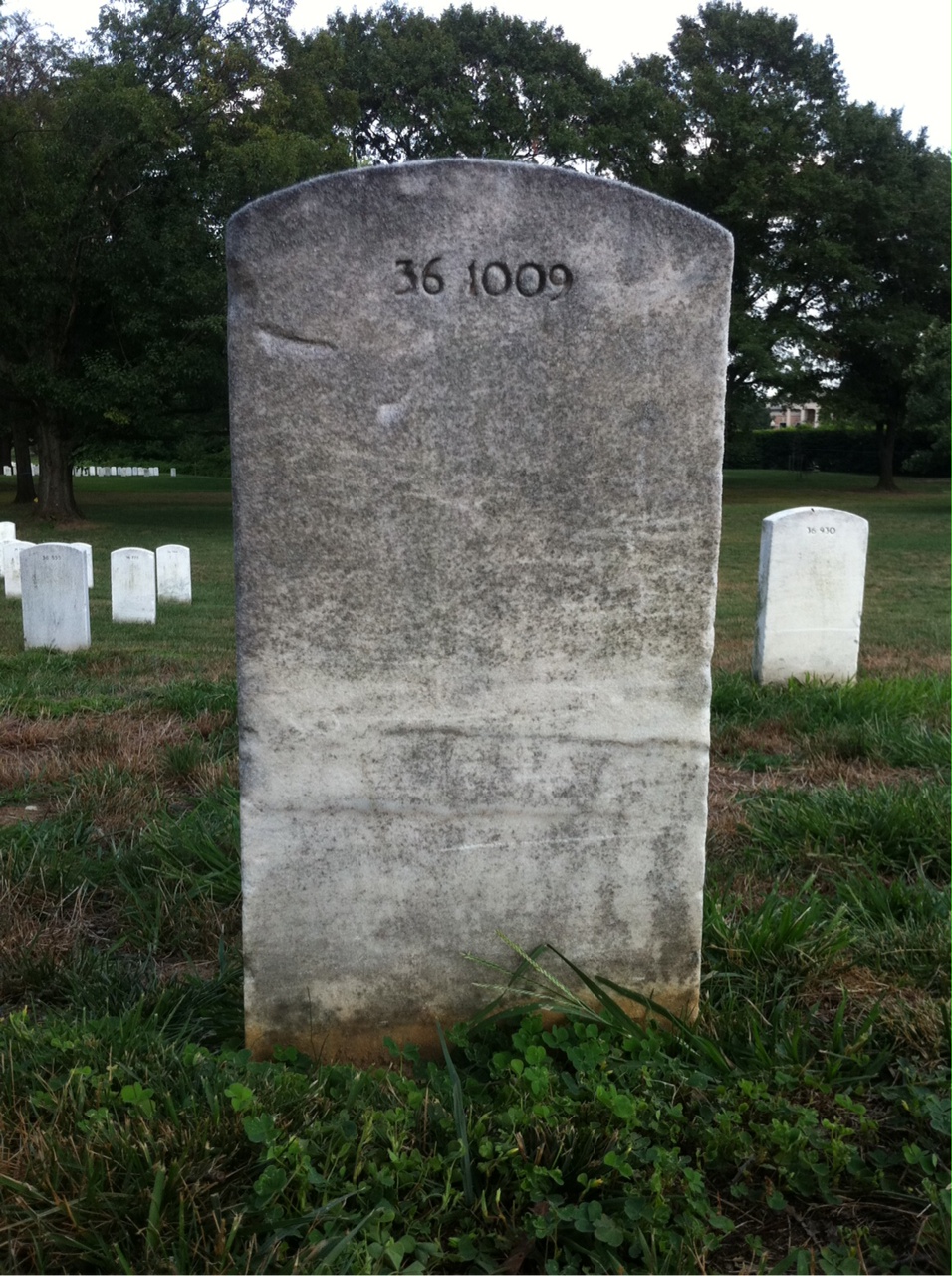 Back of headstone — Hammond Mumford