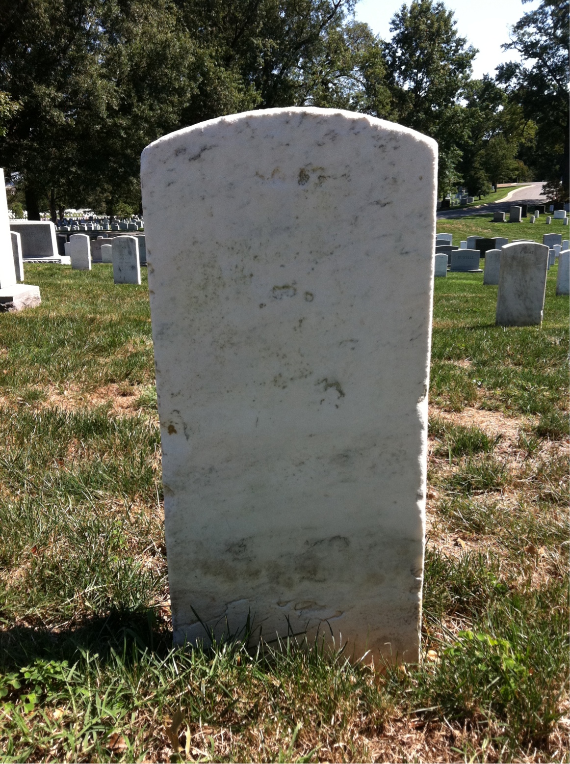 Back of headstone — Helen Anderson
