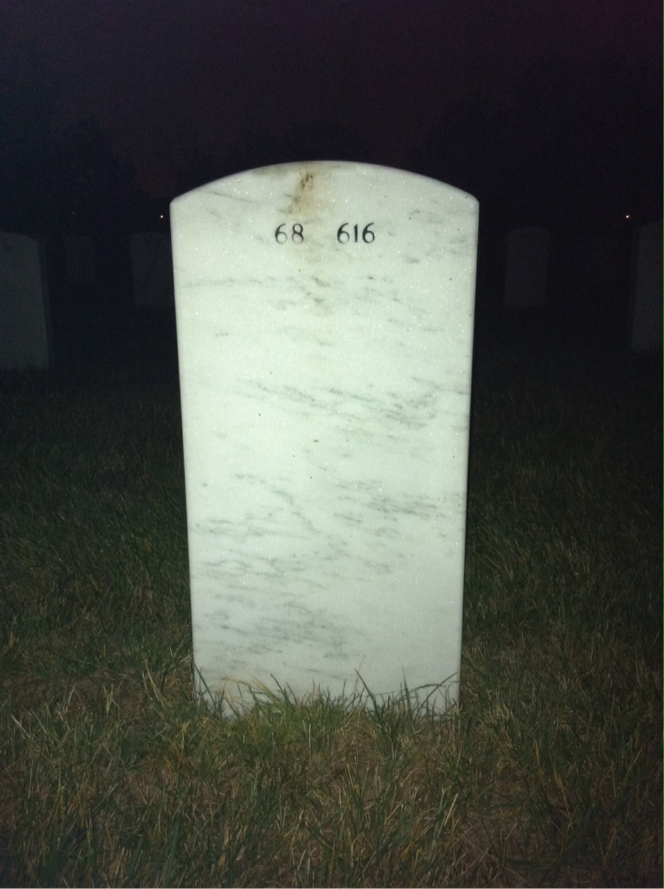 Back of headstone — James Elliott