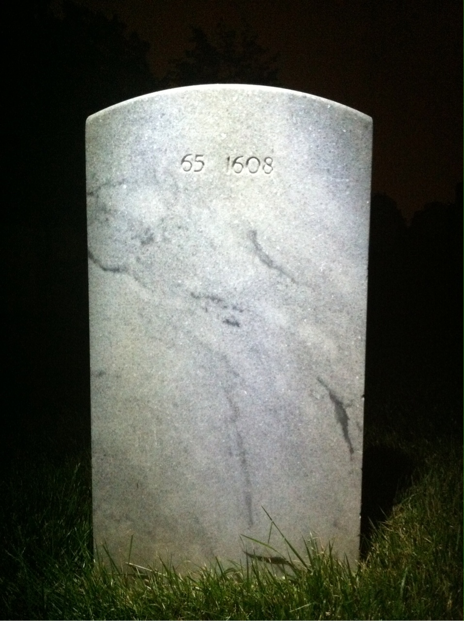 Back of headstone — Donald Ahdunko