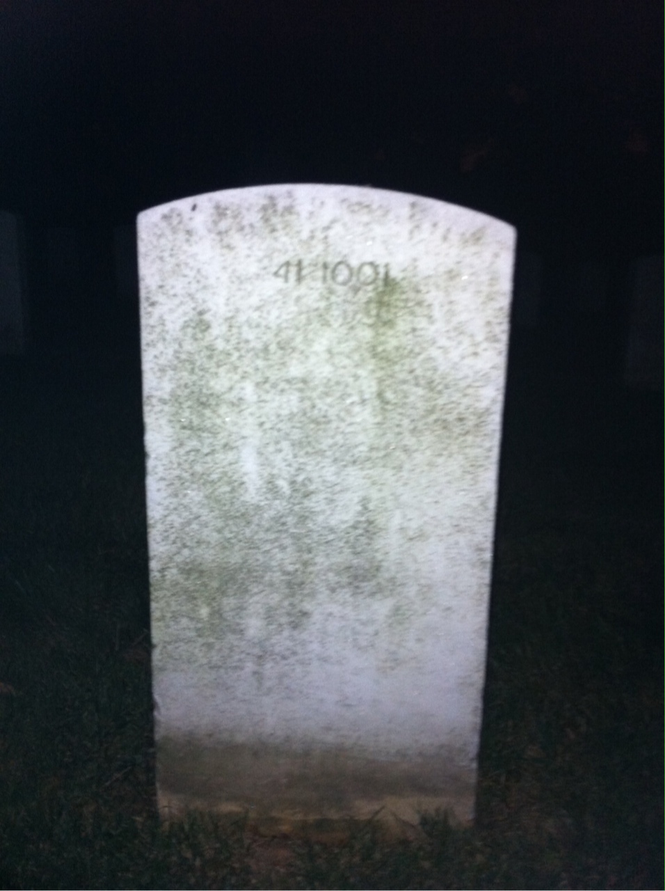 Back of headstone — Antonio Balisado