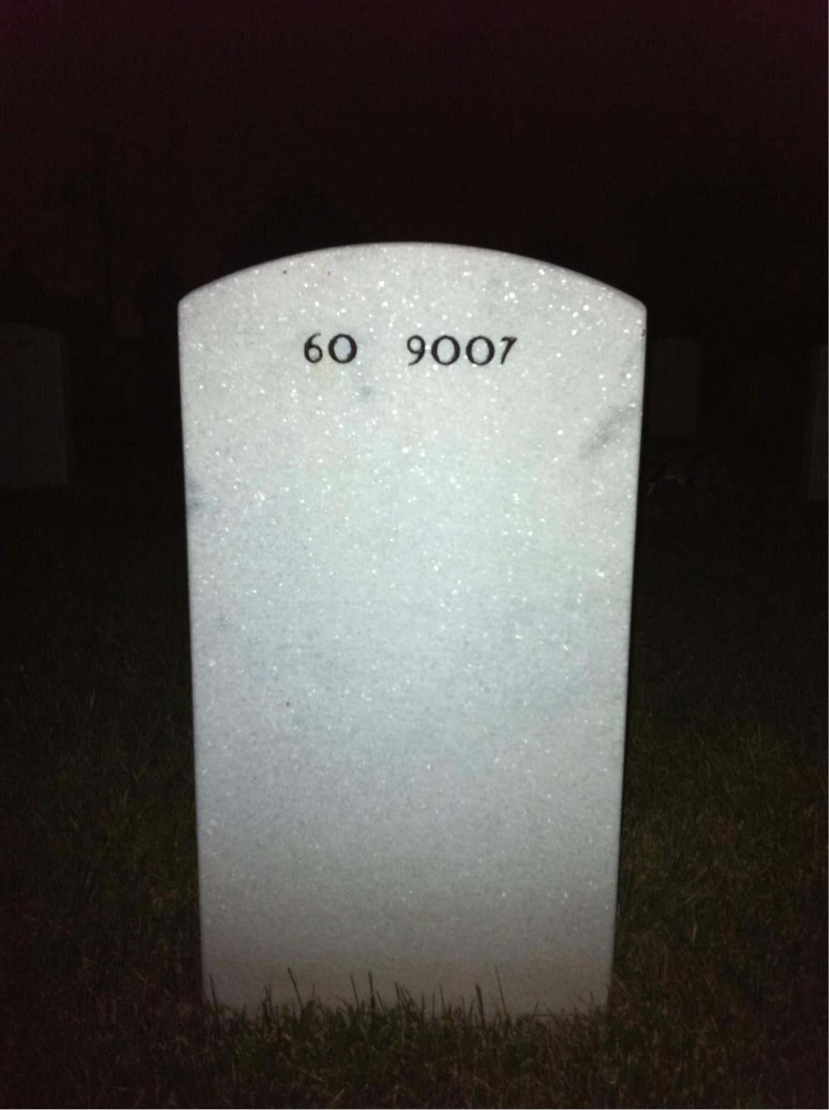 Back of headstone — Ray Smith