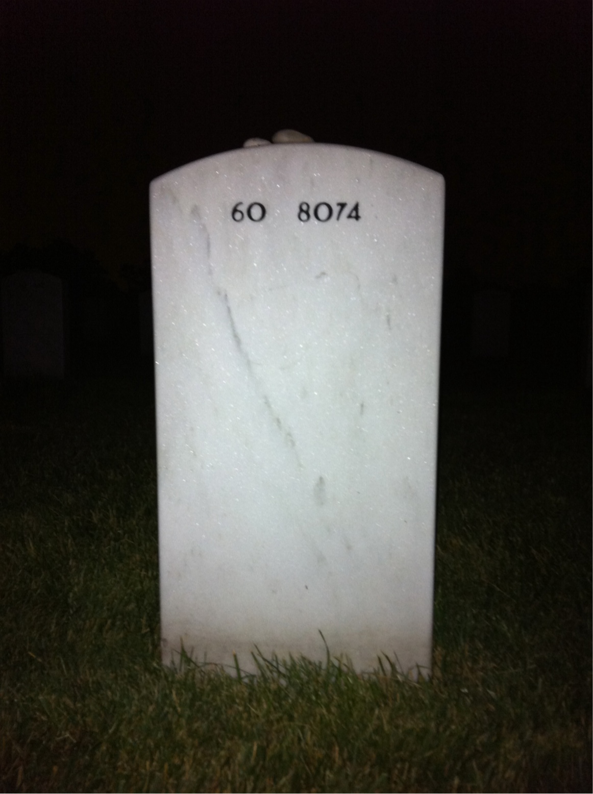 Back of headstone — Brian Medina