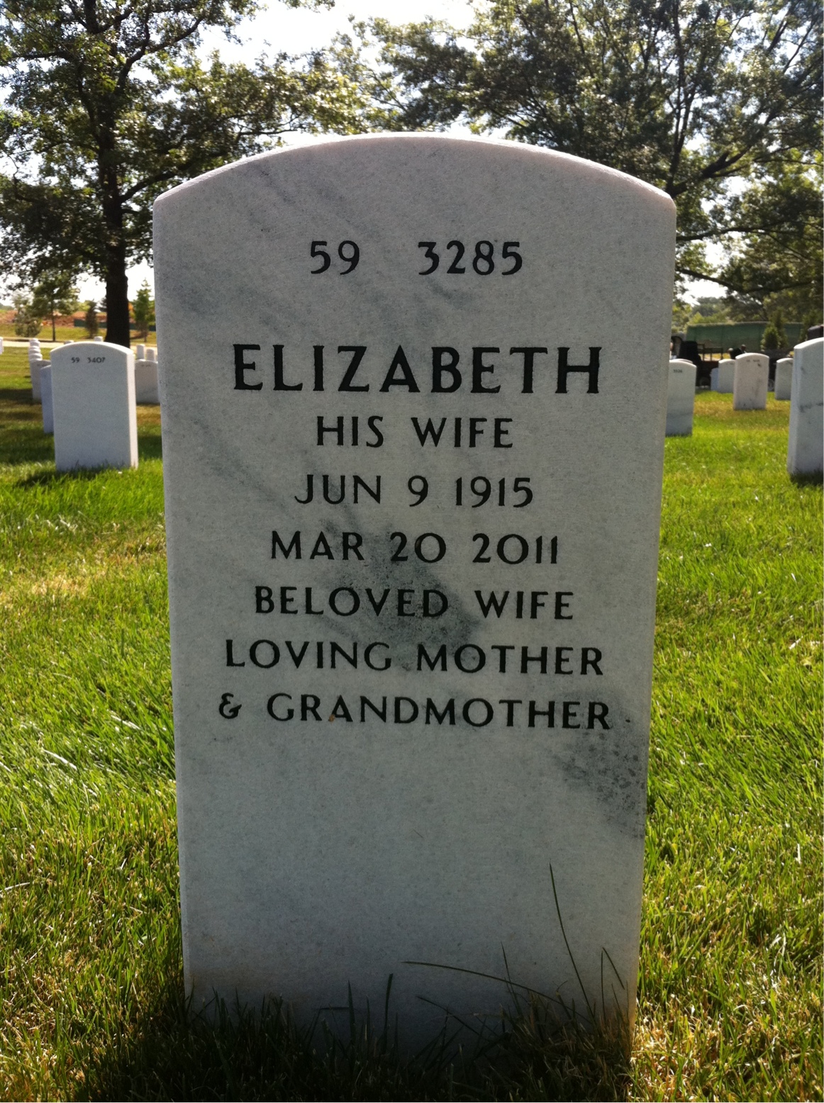 Back of headstone — Douglas Finlayson