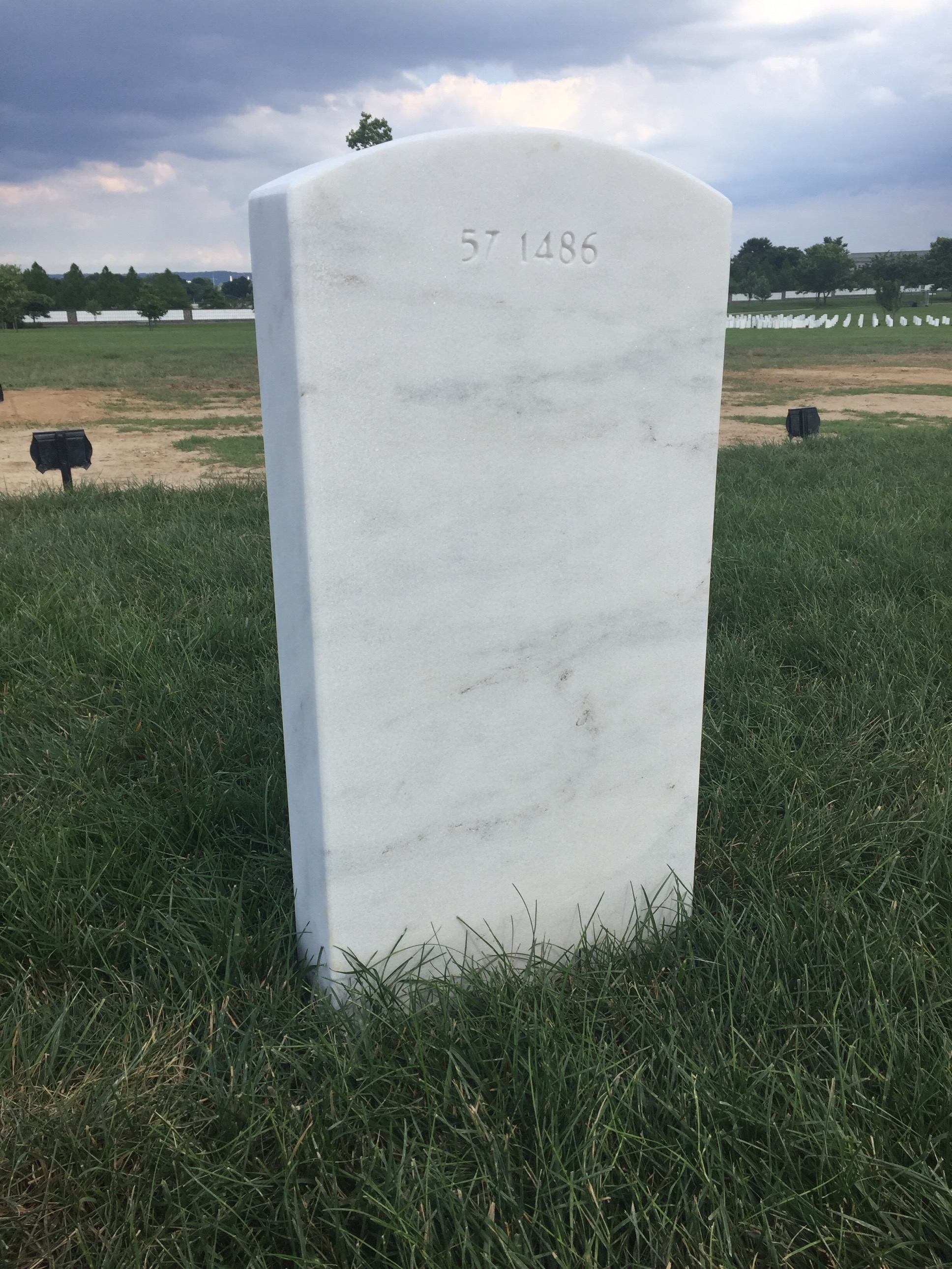 Back of headstone — Charles L Thetford