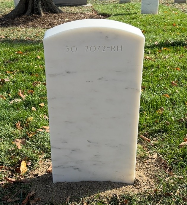 Back of headstone — Wilkes T Martin