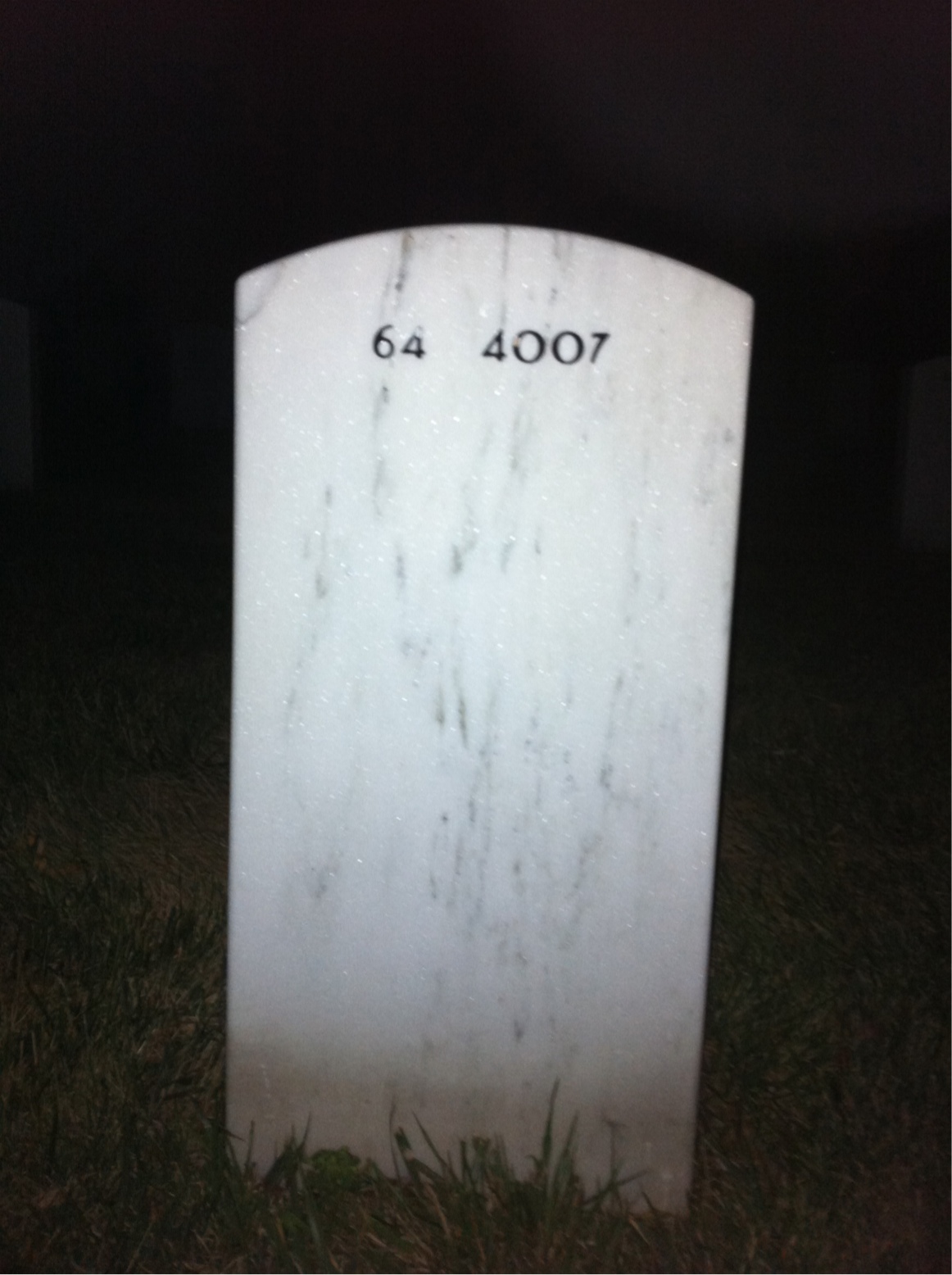 Back of headstone — Georg Moskaluk